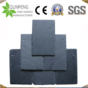 China Natural Split Face Black Roofing Slate Stone